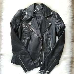 Leather jacket, size XS (UK size 6)
